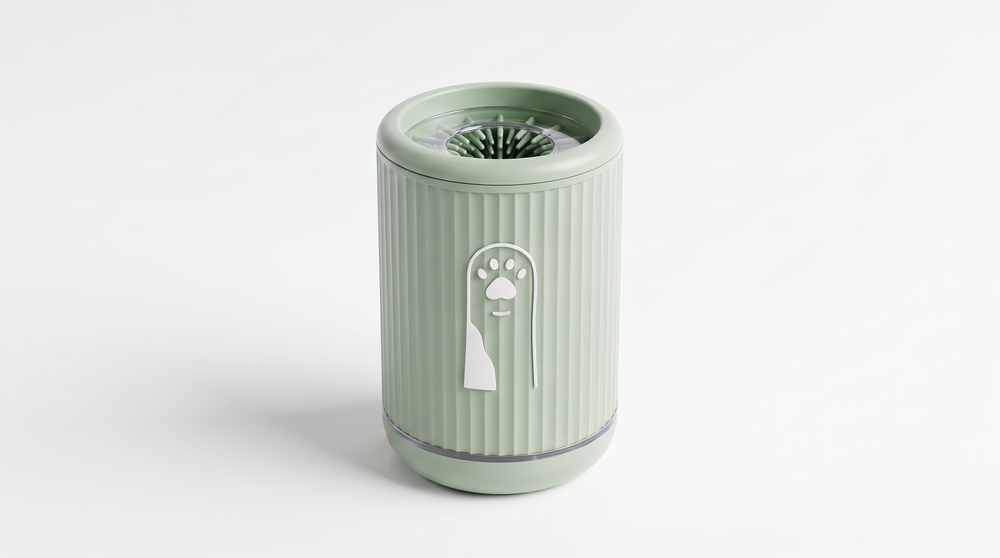 Pawtiques™ 2-in-1 Hondenpootreiniger met 2 Droogdoeken