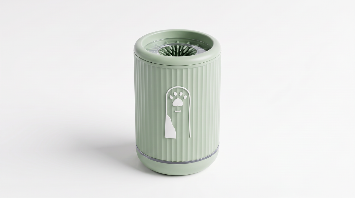 Pawtiques™ 2-in-1 Hondenpootreiniger met 2 Droogdoeken