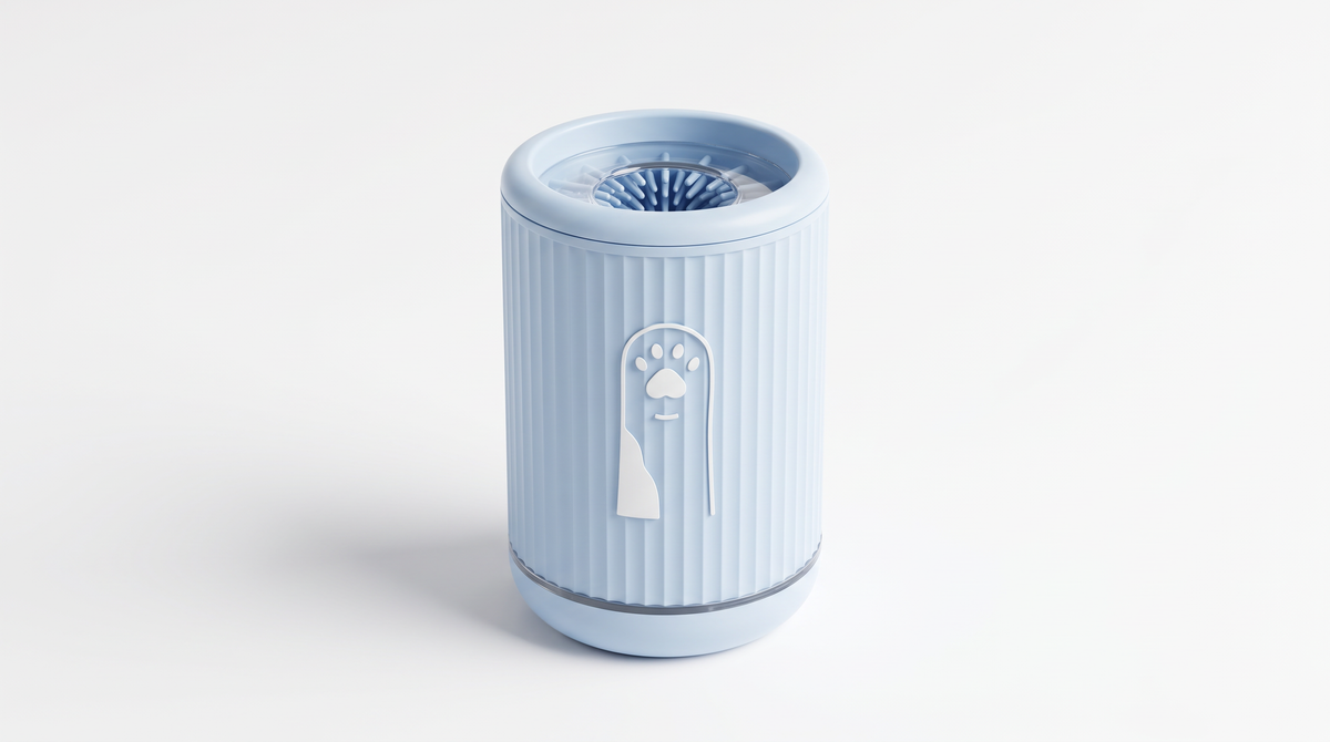 Pawtiques™ 2-in-1 Hondenpootreiniger met 2 Droogdoeken